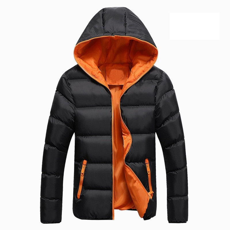 Mountainskin 5XL Men Winter Casual New Hooded Thick Padded Jacket Zipper Slim Men And Women Coats Men Parka Outwear Warm EDA020 Enfom Clothing