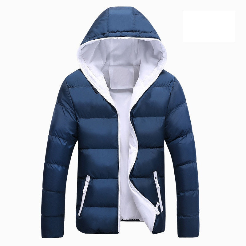 Mountainskin 5XL Men Winter Casual New Hooded Thick Padded Jacket Zipper Slim Men And Women Coats Men Parka Outwear Warm EDA020 Enfom Clothing