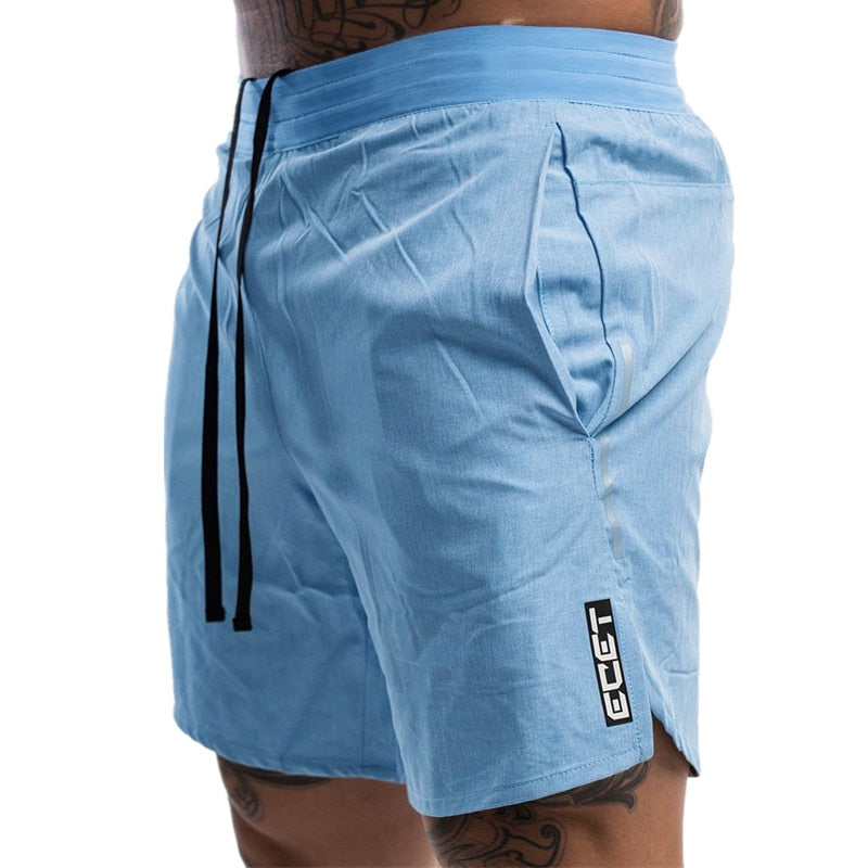 New Men Fitness Bodybuilding Shorts Man Summer Gyms Workout Male Breathable Quick Dry Sportswear Jogger Beach Short Pants Enfom Clothing