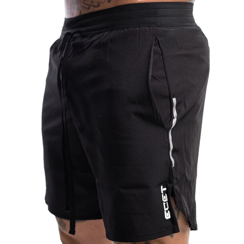 New Men Fitness Bodybuilding Shorts Man Summer Gyms Workout Male Breathable Quick Dry Sportswear Jogger Beach Short Pants Enfom Clothing