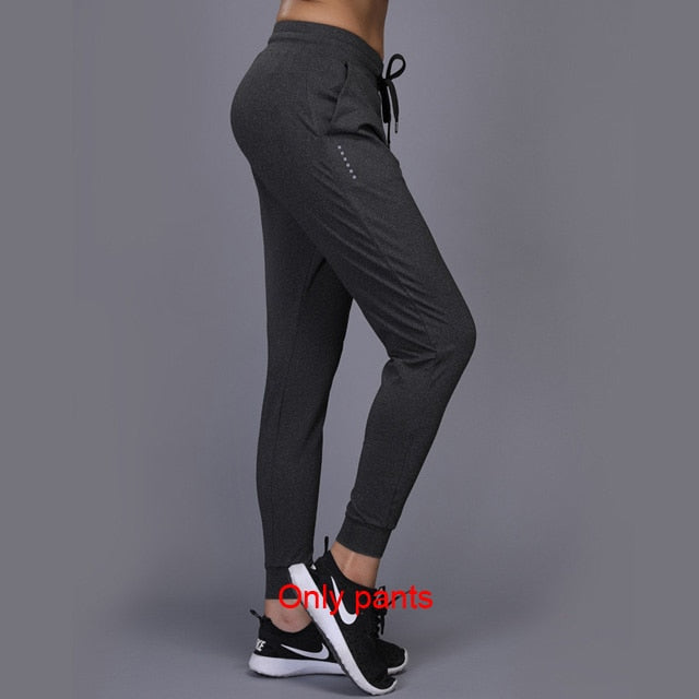 New Women&#39;s Sportswear For Yoga Sets Jogging Clothes Gym Workout Fitness Training Sports T-Shirts Running Pants Leggings Suit Enfom Clothing