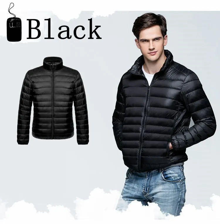 NewBang Brand Winter Men's Down Jacket Ultra Light Down Jacket Men Windbreaker Feather Jacket Man Lightweight Portable Warm Coat Enfom Clothing