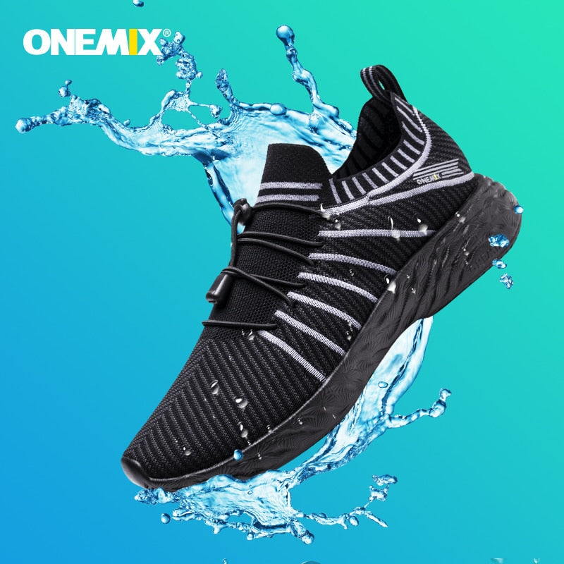 ONEMIX top sale waterproof Casual Sport Shoes Summer Ultralight Elastic Running Sneakers Training Tennis Shoes Enfom Clothing