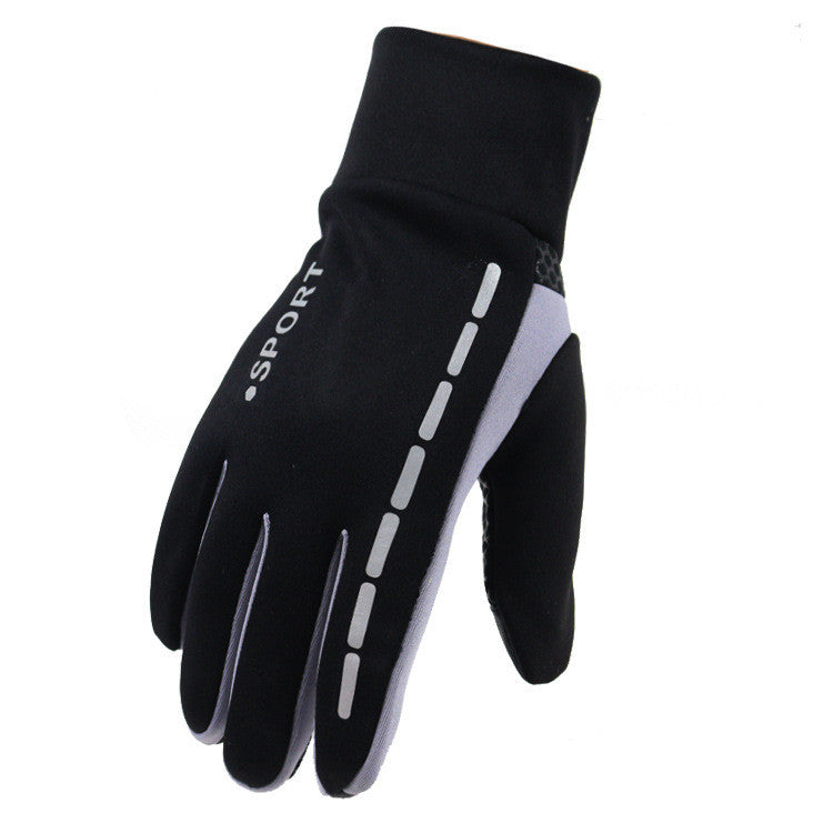 Outdoor Driving Men's Sports Fitness Autumn And Winter Cycling Gloves Enfom Clothing