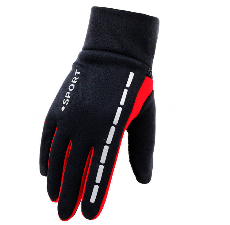 Outdoor Driving Men's Sports Fitness Autumn And Winter Cycling Gloves Enfom Clothing