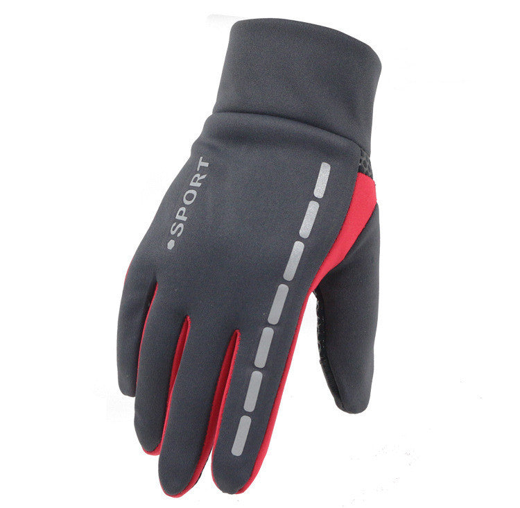 Outdoor Driving Men's Sports Fitness Autumn And Winter Cycling Gloves Enfom Clothing