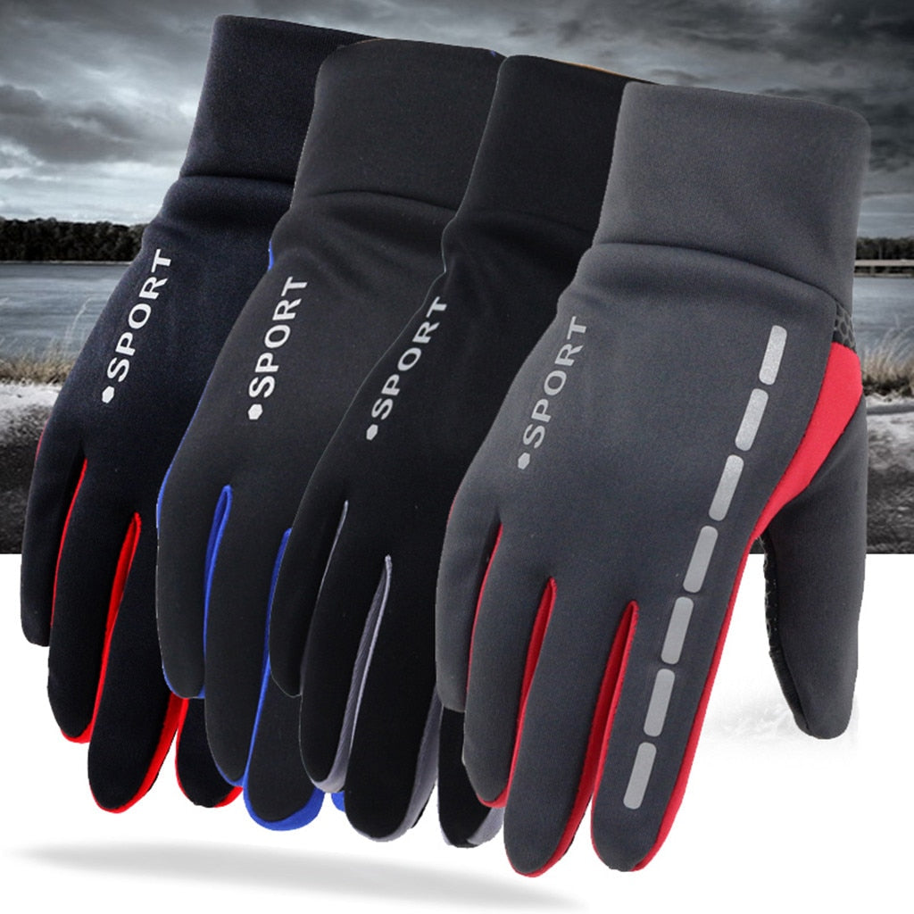 Outdoor Driving Men's Sports Fitness Autumn And Winter Cycling Gloves Enfom Clothing