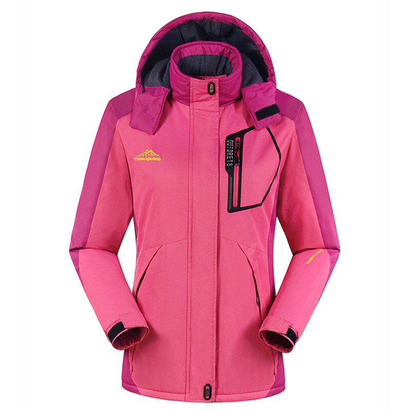 Outdoor Winter Women Skiing Jackets Snowboarding Jacket Colorful Windproof Breathable Ski Hiking Jackets Girls Warm Coat -30 Deg Enfom Clothing