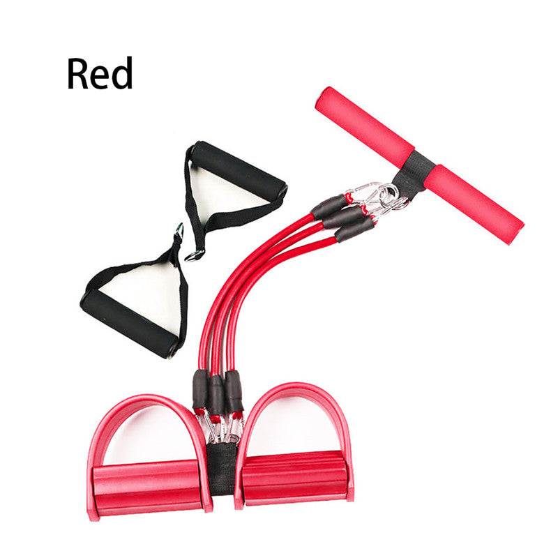 Pedal Tension Device Three Tube Removable Foot Stretch Rope Leg Crunches Tension Rope Enfom Clothing