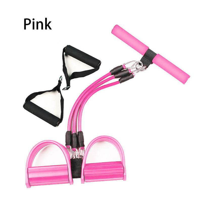 Pedal Tension Device Three Tube Removable Foot Stretch Rope Leg Crunches Tension Rope Enfom Clothing