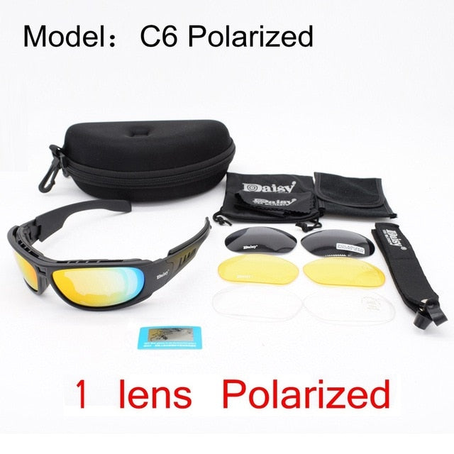 Polarized Military Sunglasses Airsoft Tactical Glasses UV400 War Game Outdoor Sport Hiking Shooting Glasses Enfom Clothing