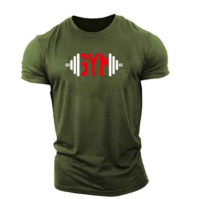 Popular Male Style GYM Muscle Brother Short Sleeves Enfom Clothing