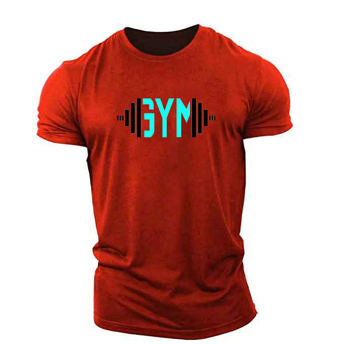 Popular Male Style GYM Muscle Brother Short Sleeves Enfom Clothing