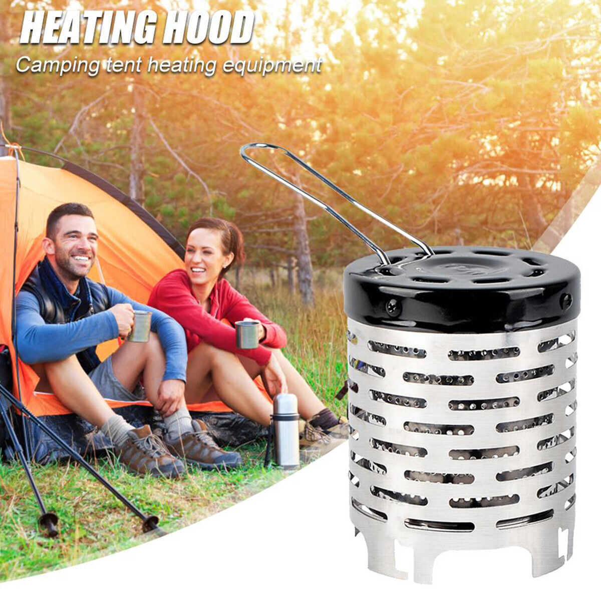 Portable Heater Cover Mini Warmer Outdoor Tent Heating Stove Camping Equipment Enfom Clothing