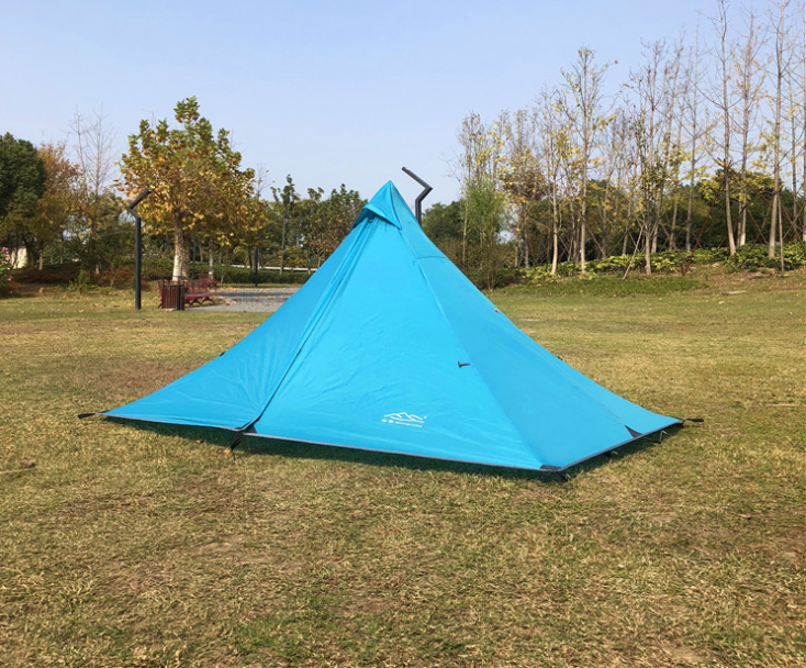 Portable camping pyramid tent single outdoor equipment camping supplies Enfom Clothing