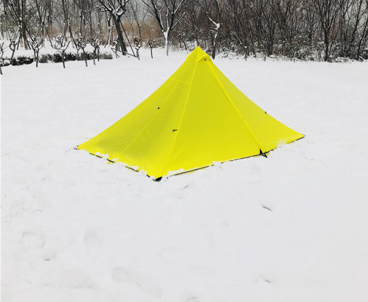 Portable camping pyramid tent single outdoor equipment camping supplies Enfom Clothing