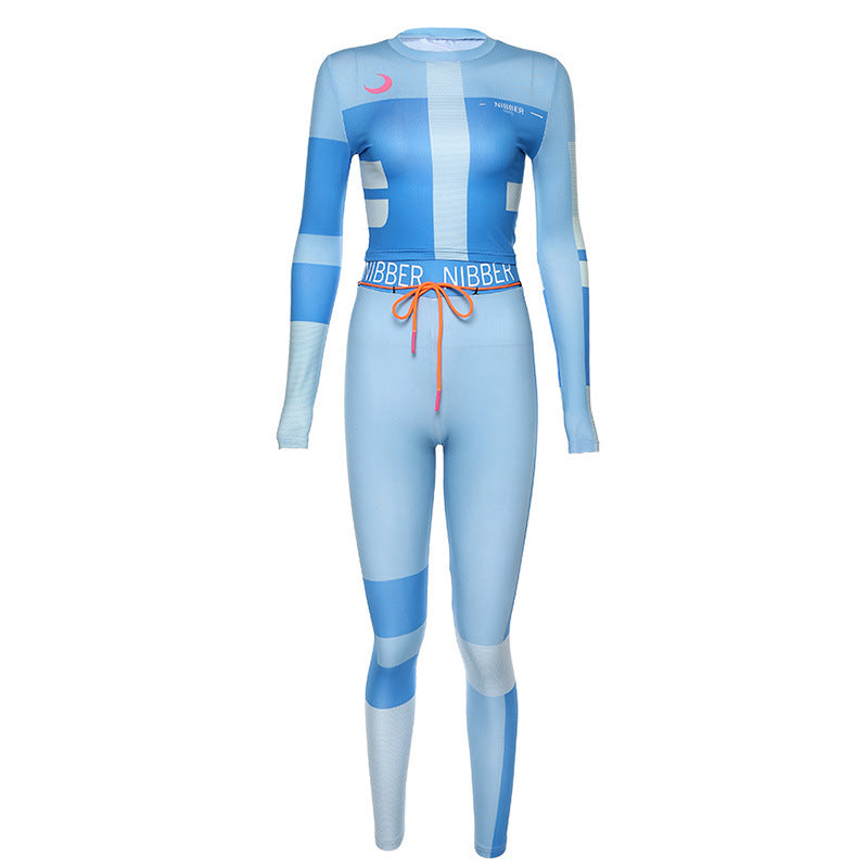 Printed color sports fitness suit Enfom Clothing