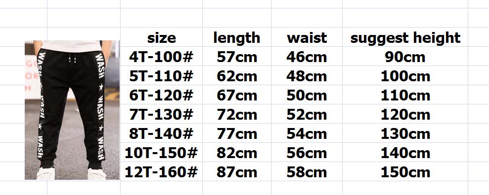 Retail New Girls Pants For 3-10 Yeas Fashion Letter Boys Girls Casual Sport Pants Cotton Kids Children Trousers Enfom Clothing