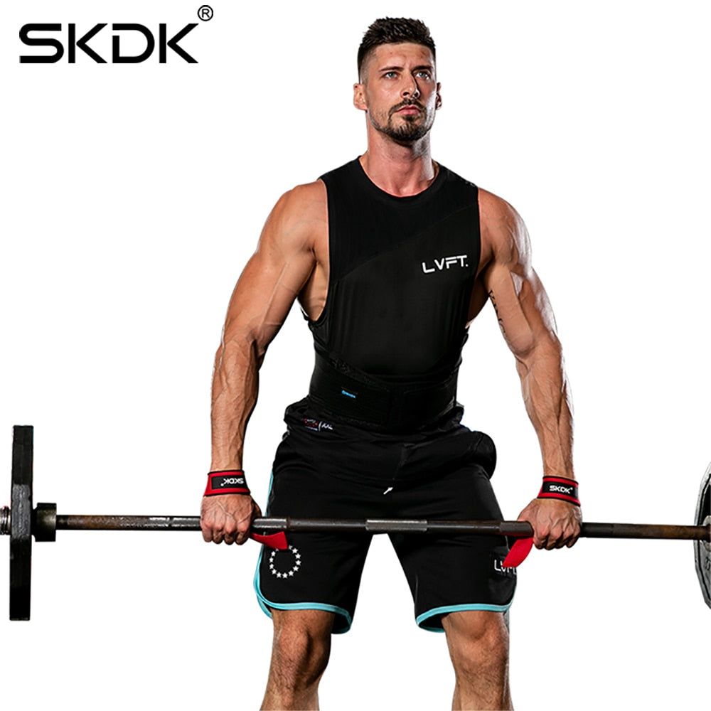 SKDK Weightlifting Gym Anti-Slip Sport Safety Wrist Straps Weight Lifting Wrist Support Crossfit Hand Grips Fitness Bodybuilding Enfom Clothing