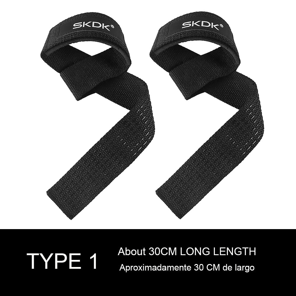 SKDK Weightlifting Gym Anti-Slip Sport Safety Wrist Straps Weight Lifting Wrist Support Crossfit Hand Grips Fitness Bodybuilding Enfom Clothing