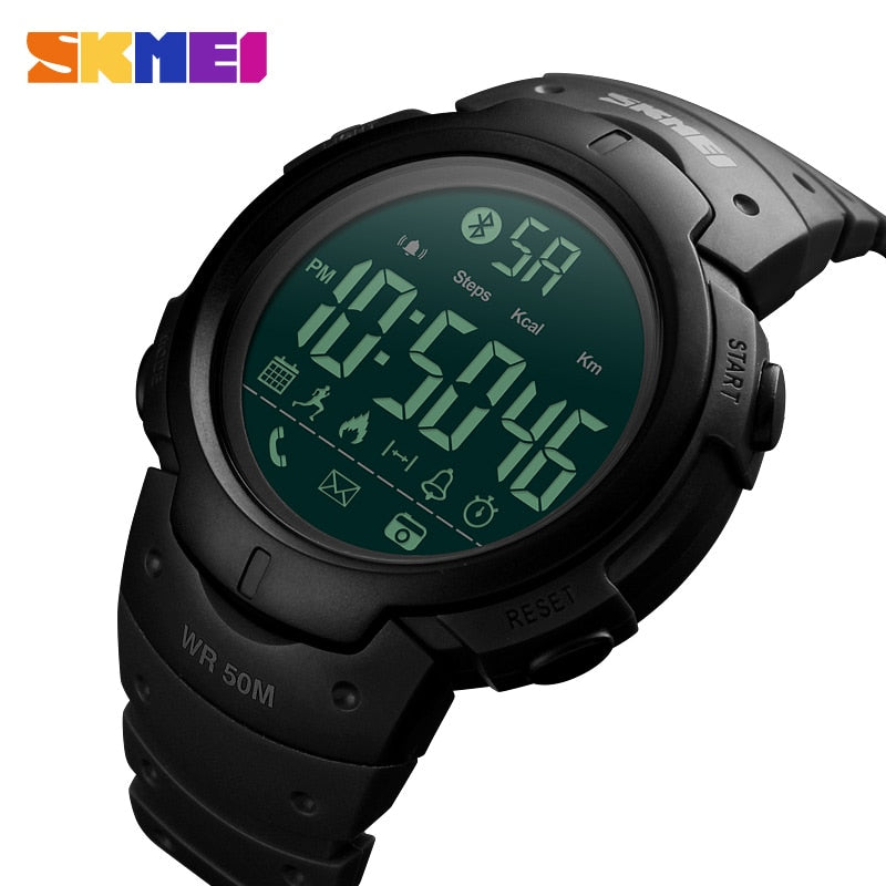 SKMEI Men Smartwatch Sport Digital Watches APP Remind Passometer Waterproof Smart Watch Bluetooth-compatible Reloj inteligente Enfom Clothing