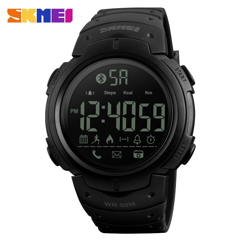 SKMEI Men Smartwatch Sport Digital Watches APP Remind Passometer Waterproof Smart Watch Bluetooth-compatible Reloj inteligente Enfom Clothing