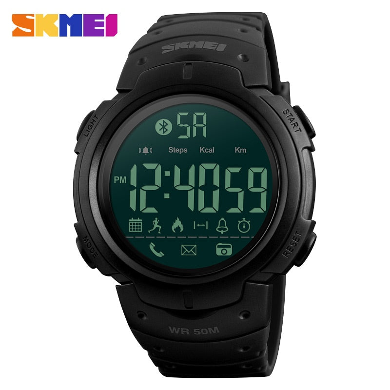 SKMEI Men Smartwatch Sport Digital Watches APP Remind Passometer Waterproof Smart Watch Bluetooth-compatible Reloj inteligente Enfom Clothing