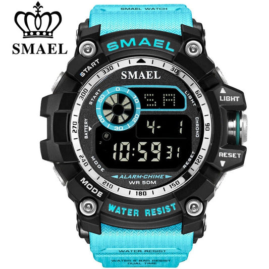 SMAEL Military Digital Watches Men Alarm Waterproof Watch LED Back Light Sport Wristwatch Chronograph Countdown Clock Male 8010 Enfom Clothing