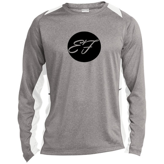 ST361LS Long Sleeve Heather Colorblock Performance Tee Enfom Clothing