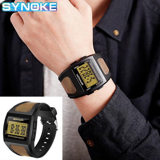 Sport Mens Digital Watches Fashion LED Men Watch 5Bar Waterproof Wristwatch Male Electronic Military Clock Relogio Masculino Enfom Clothing