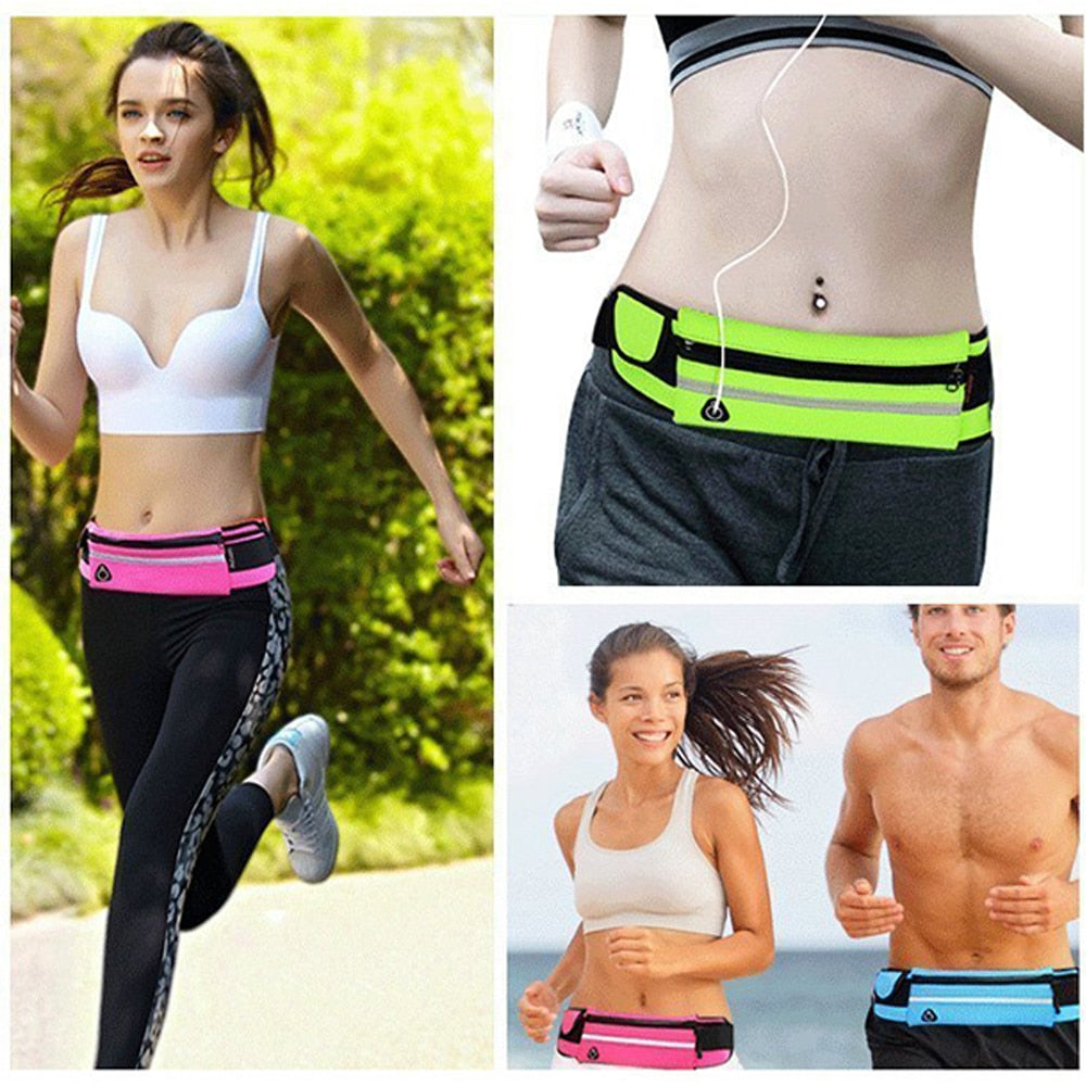 Sports Bag Running Waist Bag Belt Pocket Jogging Portable Waterproof Cycling Bum Waistbag Men Women Fashion Travel Sport Pouch Enfom Clothing