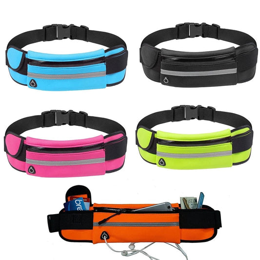 Sports Bag Running Waist Bag Pocket Bag Outdoor Jogging Cycling Running Bag Waterproof Adjustable Anti-theft Pack Sport Belt Bag Enfom Clothing