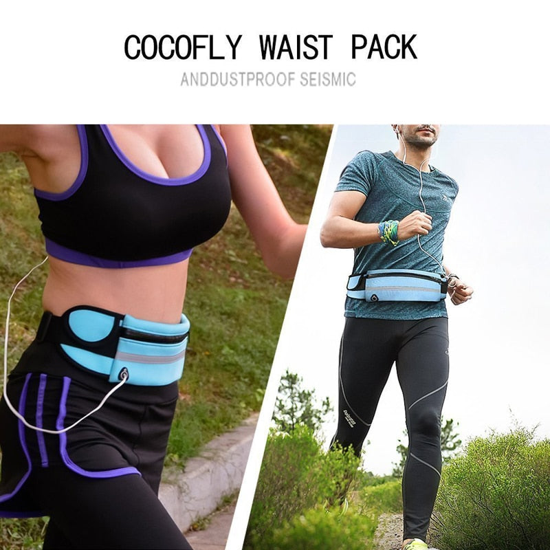 Sports Bag Running Waist Bag Pocket Bag Outdoor Jogging Cycling Running Bag Waterproof Adjustable Anti-theft Pack Sport Belt Bag Enfom Clothing