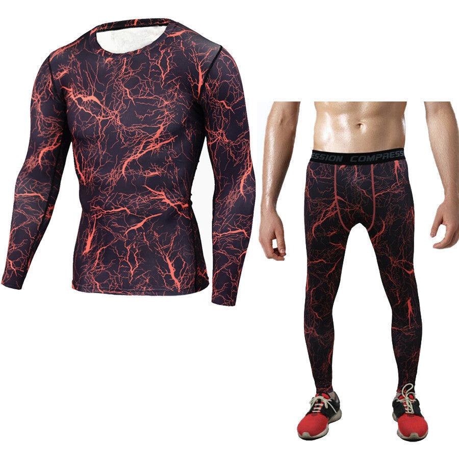 Sports suit men's running quick-drying long-sleeved trousers Enfom Clothing