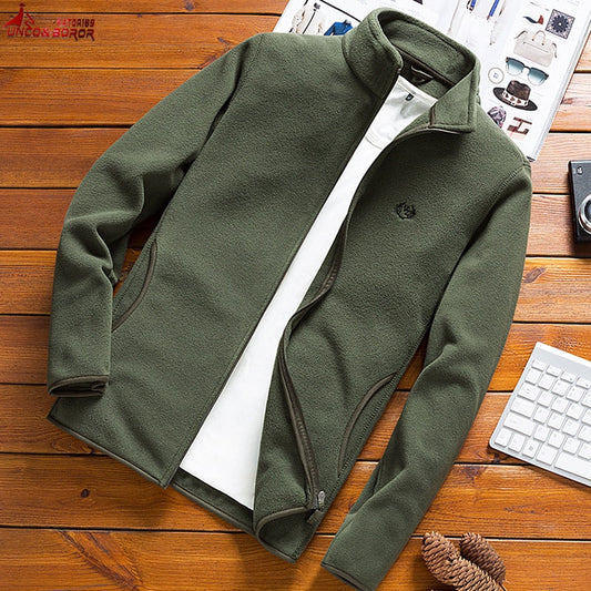 Streetwear Men Fleece Tactical Softshell Military Varsity Jacket outwear Sport Tourism Mountain Camping Coats men Army jackets Enfom Clothing