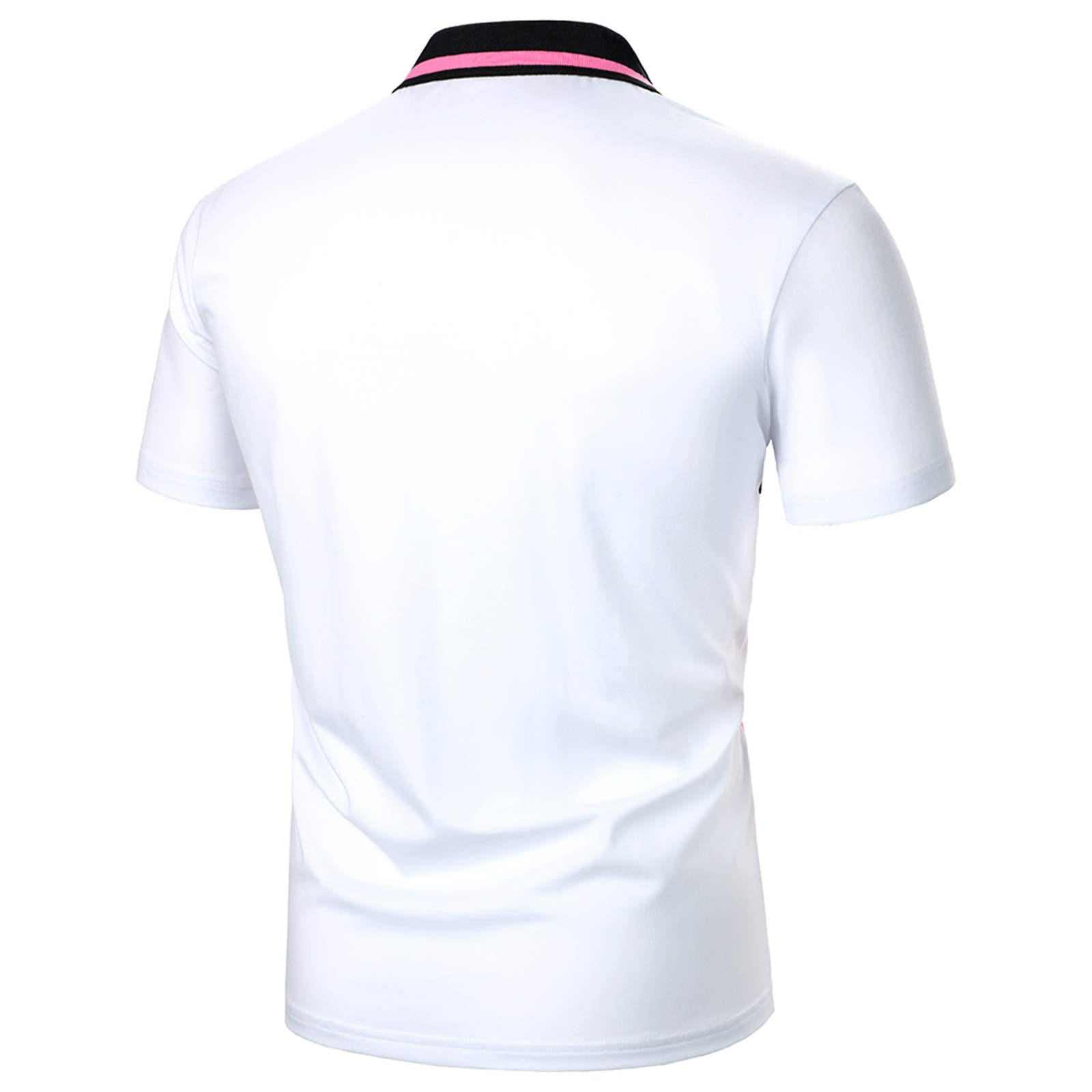 Summer V-neck Muscular Sport Polo Shirts With Solid-color Enfom Clothing