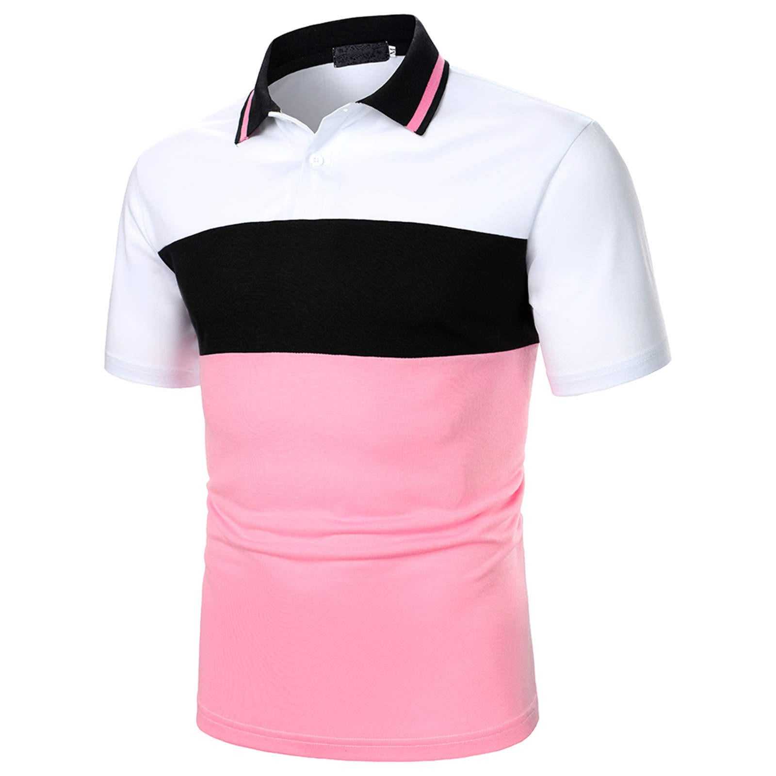 Summer V-neck Muscular Sport Polo Shirts With Solid-color Enfom Clothing