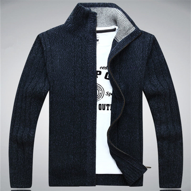 Sweater Male 2020 Wool Cotton Cardigan Autumn Men's Winter Sweater Kint Wear Knitwear Coats Clothing Enfom Clothing