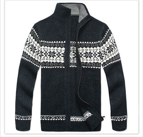 Sweater Male 2020 Wool Cotton Cardigan Autumn Men's Winter Sweater Kint Wear Knitwear Coats Clothing Enfom Clothing