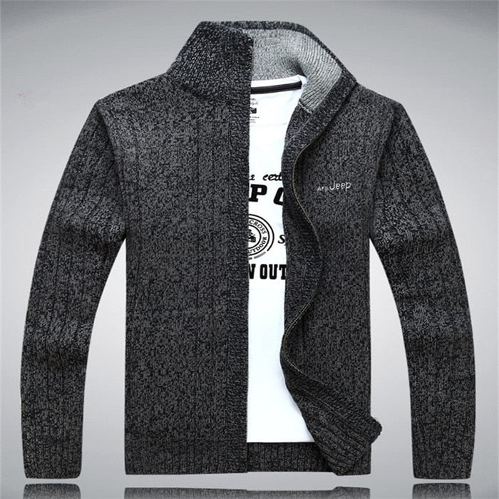 Sweater Male 2020 Wool Cotton Cardigan Autumn Men's Winter Sweater Kint Wear Knitwear Coats Clothing Enfom Clothing