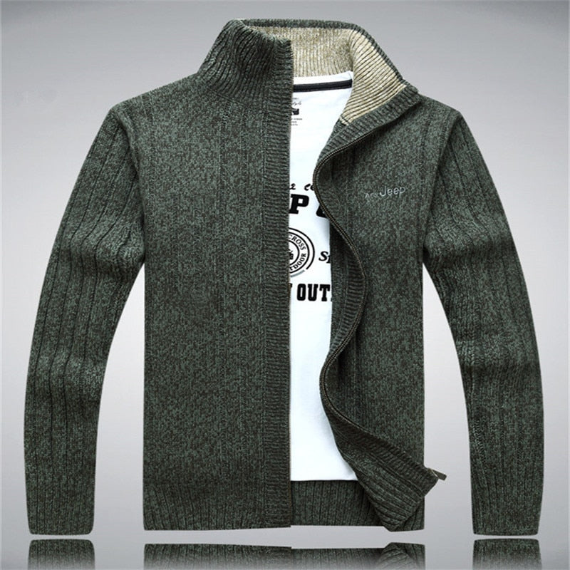 Sweater Male 2020 Wool Cotton Cardigan Autumn Men's Winter Sweater Kint Wear Knitwear Coats Clothing Enfom Clothing