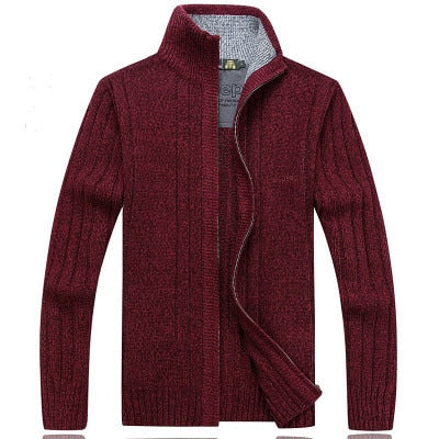 Sweater Male 2020 Wool Cotton Cardigan Autumn Men's Winter Sweater Kint Wear Knitwear Coats Clothing Enfom Clothing