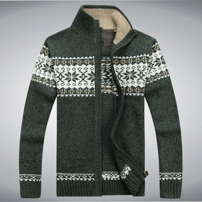 Sweater Male 2020 Wool Cotton Cardigan Autumn Men's Winter Sweater Kint Wear Knitwear Coats Clothing Enfom Clothing