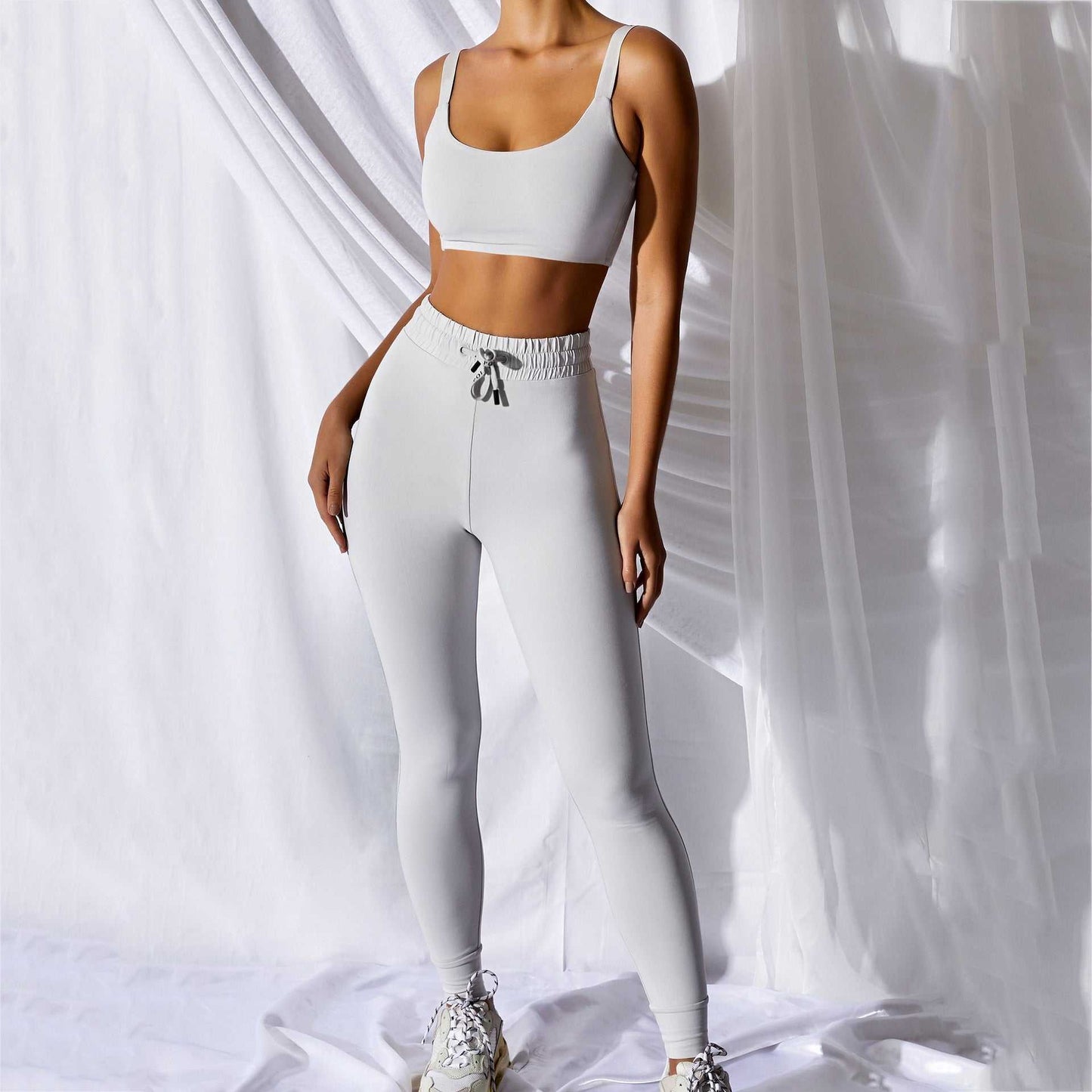 Tanks and Pants Set Women Sport Tracksuit Crop Top Leggings Enfom Clothing