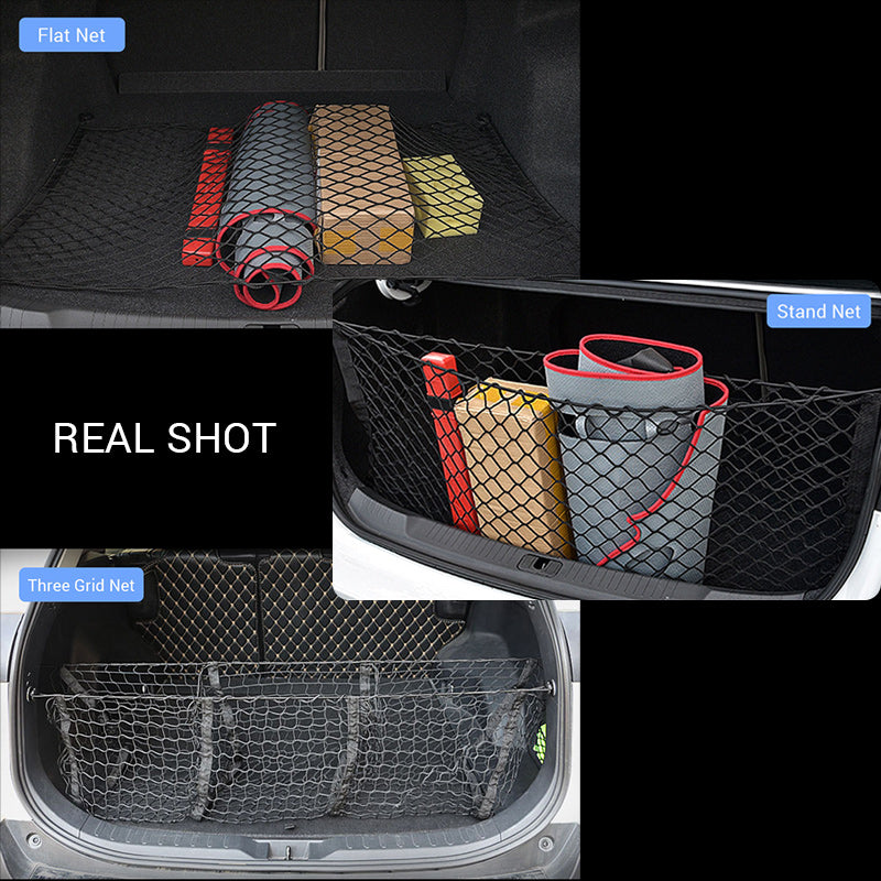 Three-column Luggage Net Three Basket Net Bag Trunk Storage Storage Net Bag Enfom Clothing