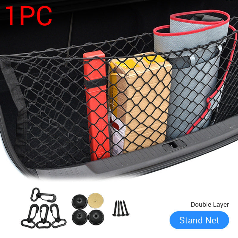 Three-column Luggage Net Three Basket Net Bag Trunk Storage Storage Net Bag Enfom Clothing