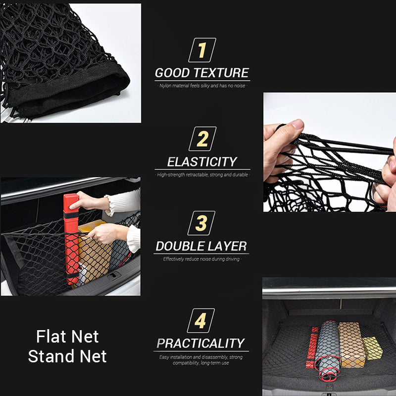 Three-column Luggage Net Three Basket Net Bag Trunk Storage Storage Net Bag Enfom Clothing