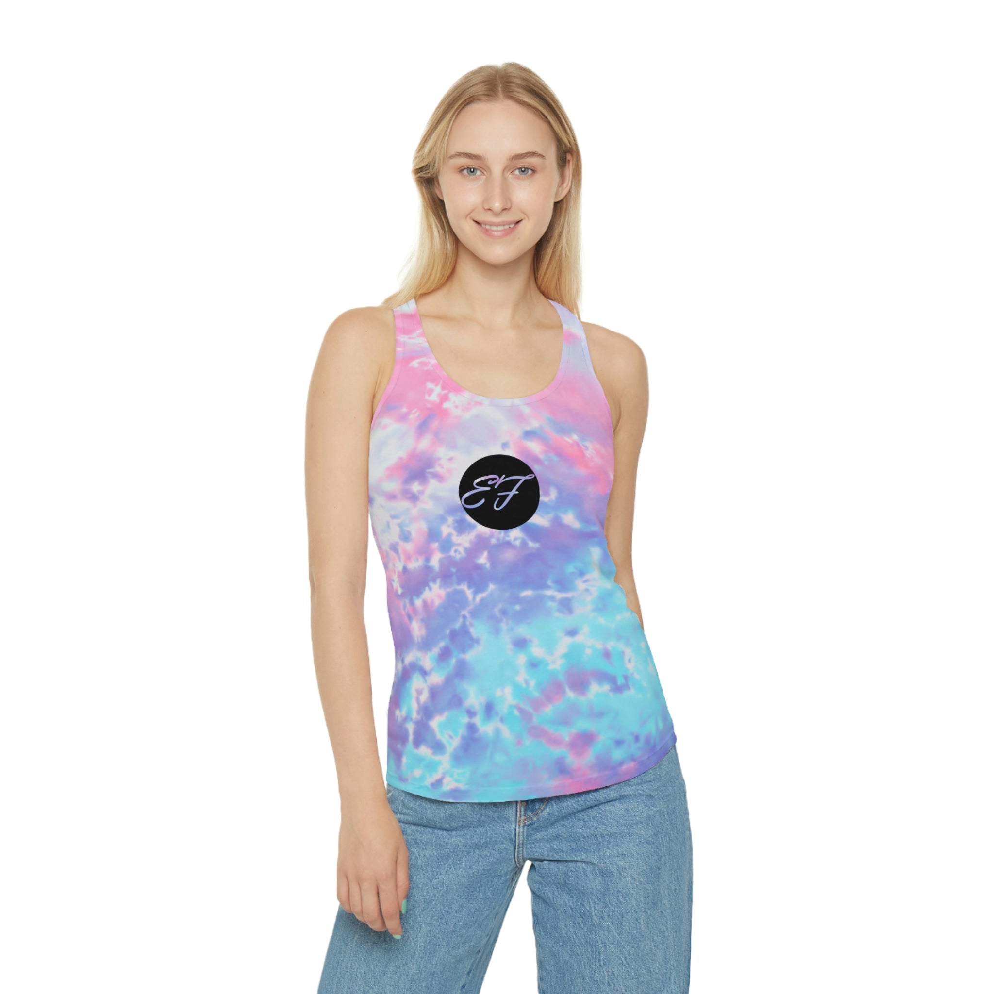 Tie Dye Racerback Tank Top Enfom Clothing