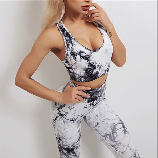 Tie-Dye Yoga Wear Women'S Sports Fitness Suit Enfom Clothing