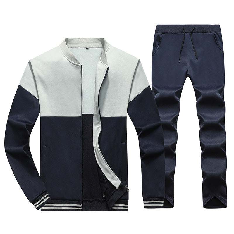 Two-Piece Large Size Suit Comfortable Men's Casual Pants Sweater Enfom Clothing